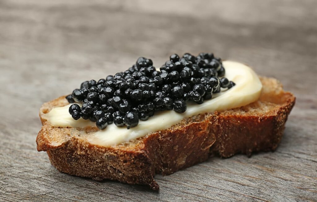 Canapé with Sturgeon Caviar