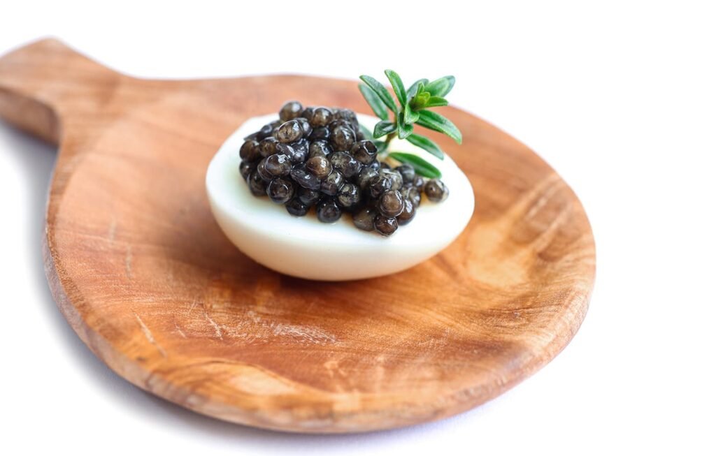 Quail Egg with Kaluga Sturgeon Caviar